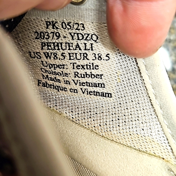 OluKai Women's Low-Top Sneakers - Tan, Blue, Black Leopard Print - Picture 6 of 7